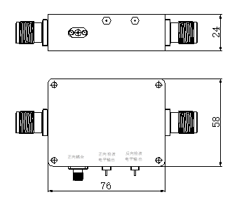 X波段定向耦合檢波器組件
